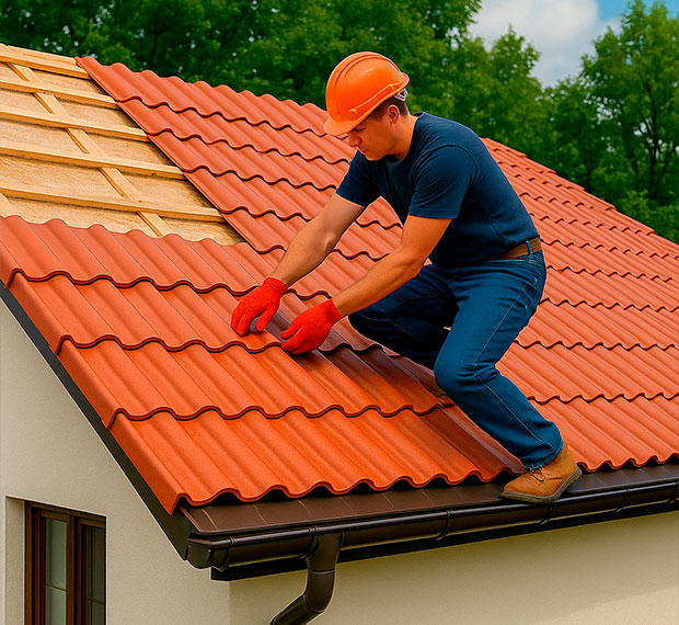 Кровля из керамической черепицы в Кирове