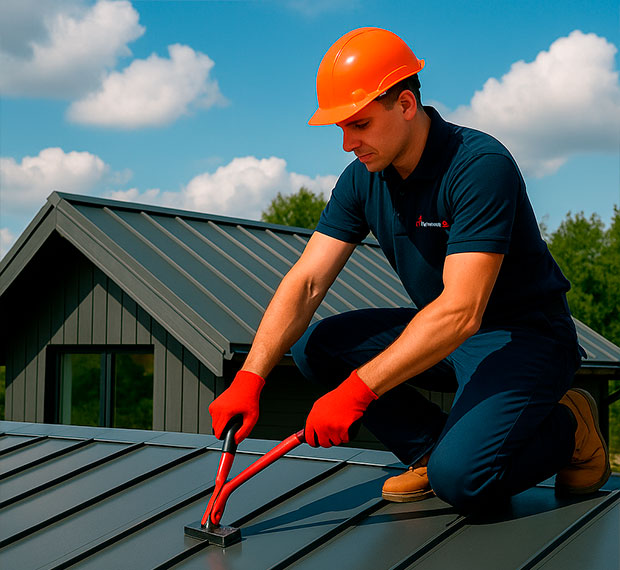 Монтаж фальцевой кровли в Кирове